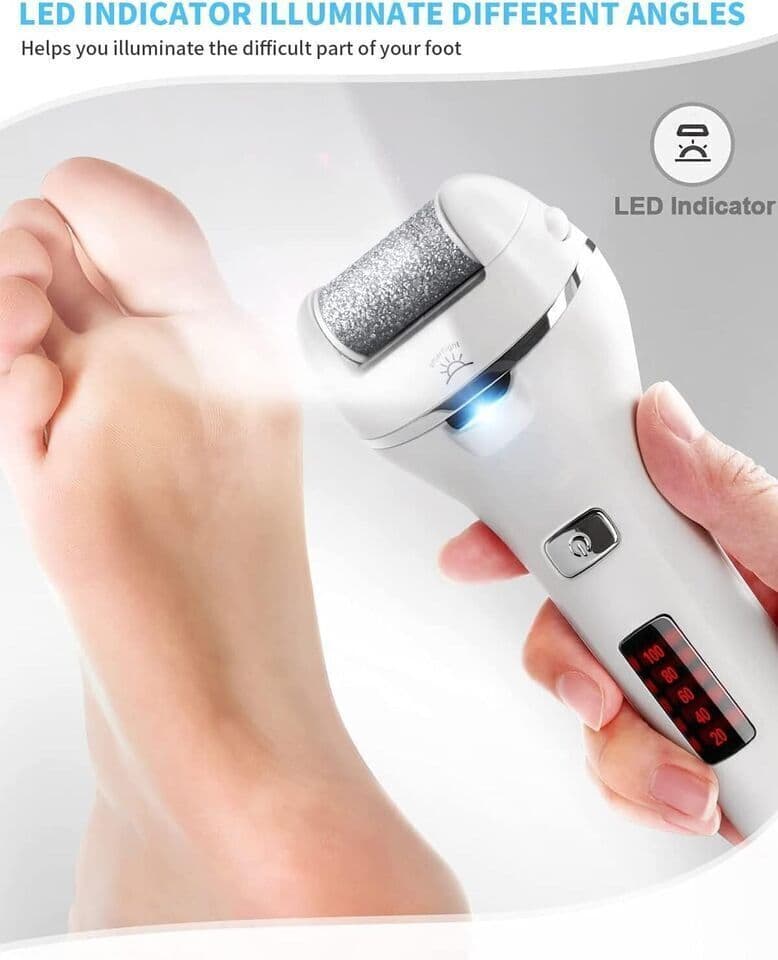 Waterproof Electric Callus Remover with Three Roller Attachments - image 13