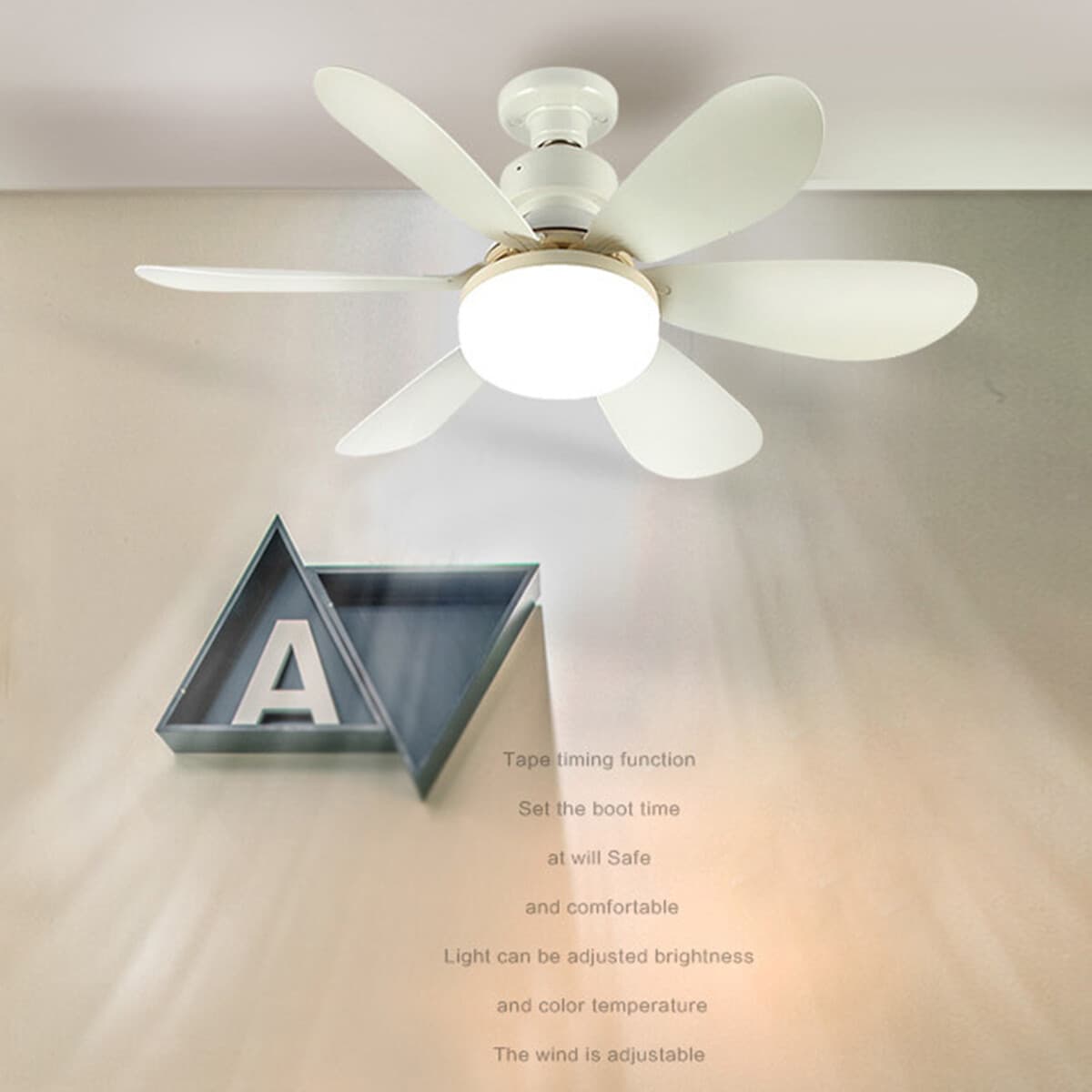 Transform Your Space with this Dimmable E27 LED Fan Light - image 6