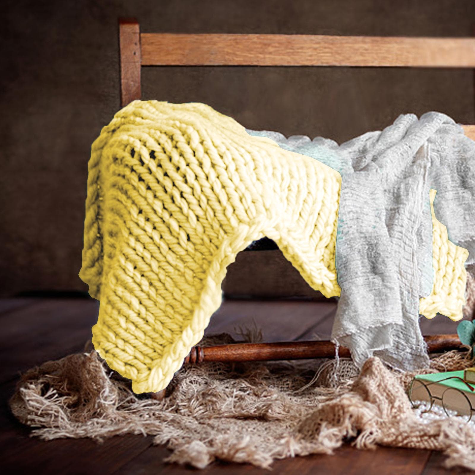 Chunky Soft Yarn Ball in Yellow — Ideal for Hand Knitting Projects - image 7