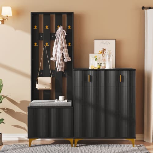 Transform Your Hallway with a Complete Wardrobe & Shoe Bench Set - image 14