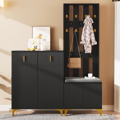 Transform Your Hallway with a Complete Wardrobe & Shoe Bench Set - image 5