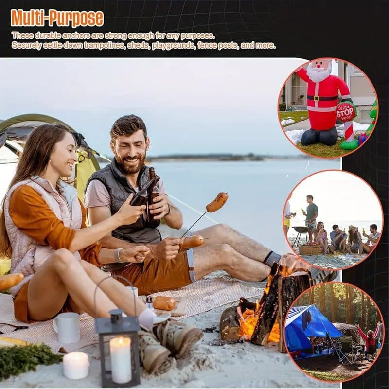 10 Piece Heavy Duty Camping Spikes for Firm Pitching - image 3