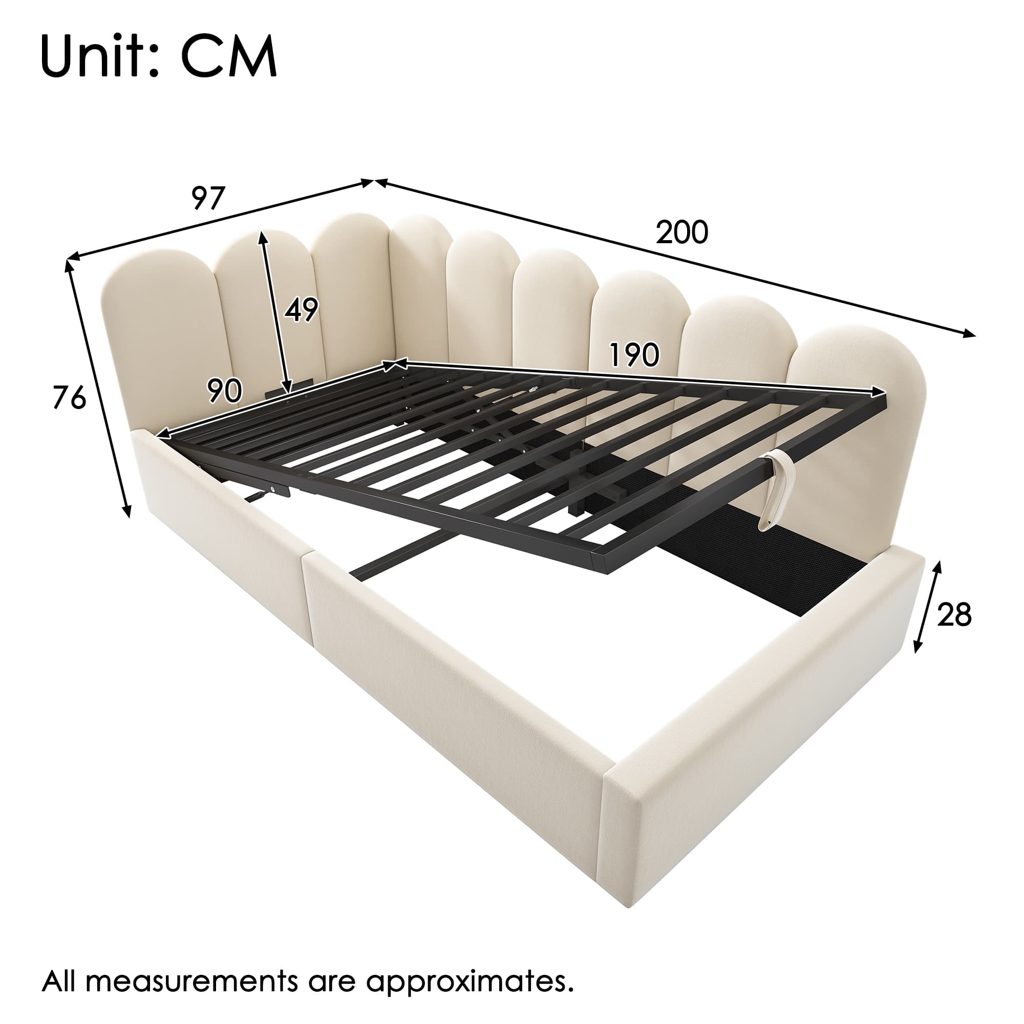 Chic Daybed & Hidden Storage - image 3