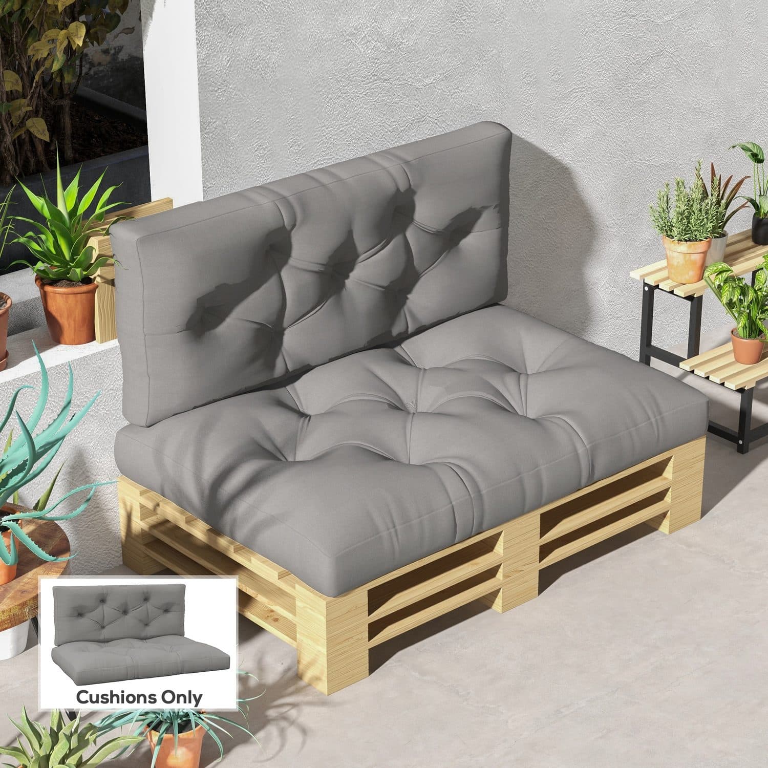 Padded Pallet Cushion Set for Outdoor Seating - image 5