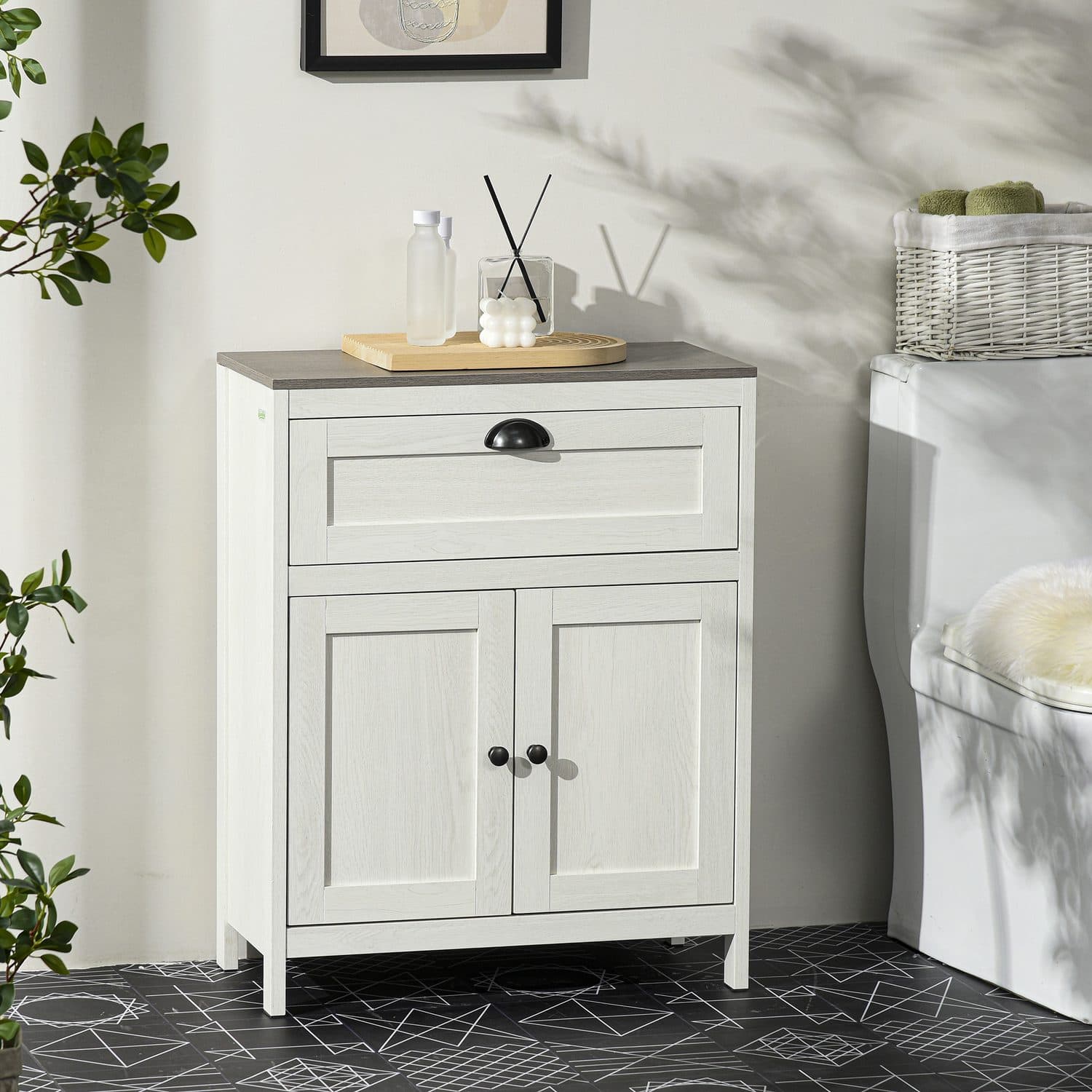 Kleankin Freestanding Bathroom Cabinet - image 2