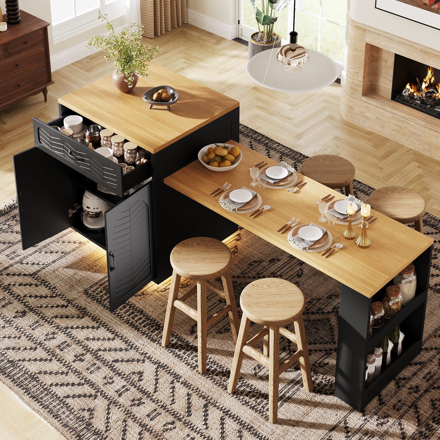 Extendable Kitchen Island - image 4