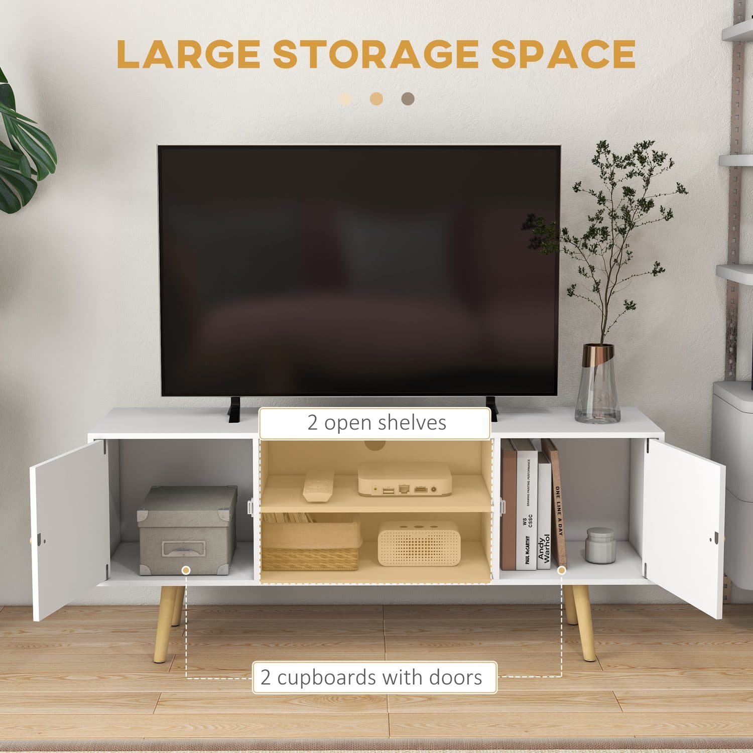 White 55-Inch TV Unit - image 3