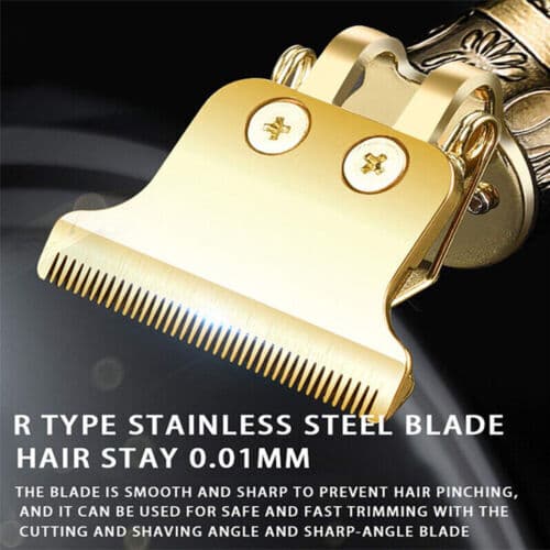 Metal-Shell Cordless Hair Clippers for Men - image 8
