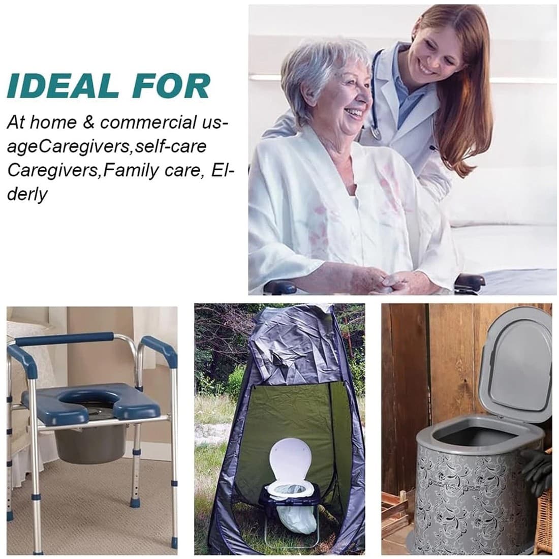 Commode Liners with Absorbent Pads for Hygienic, Easy Cleanup - image 5