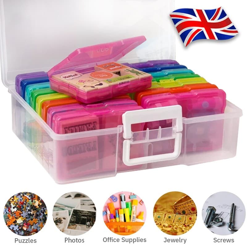 Photo Storage Box to Organise & Protect 1600 Pictures - Plastic