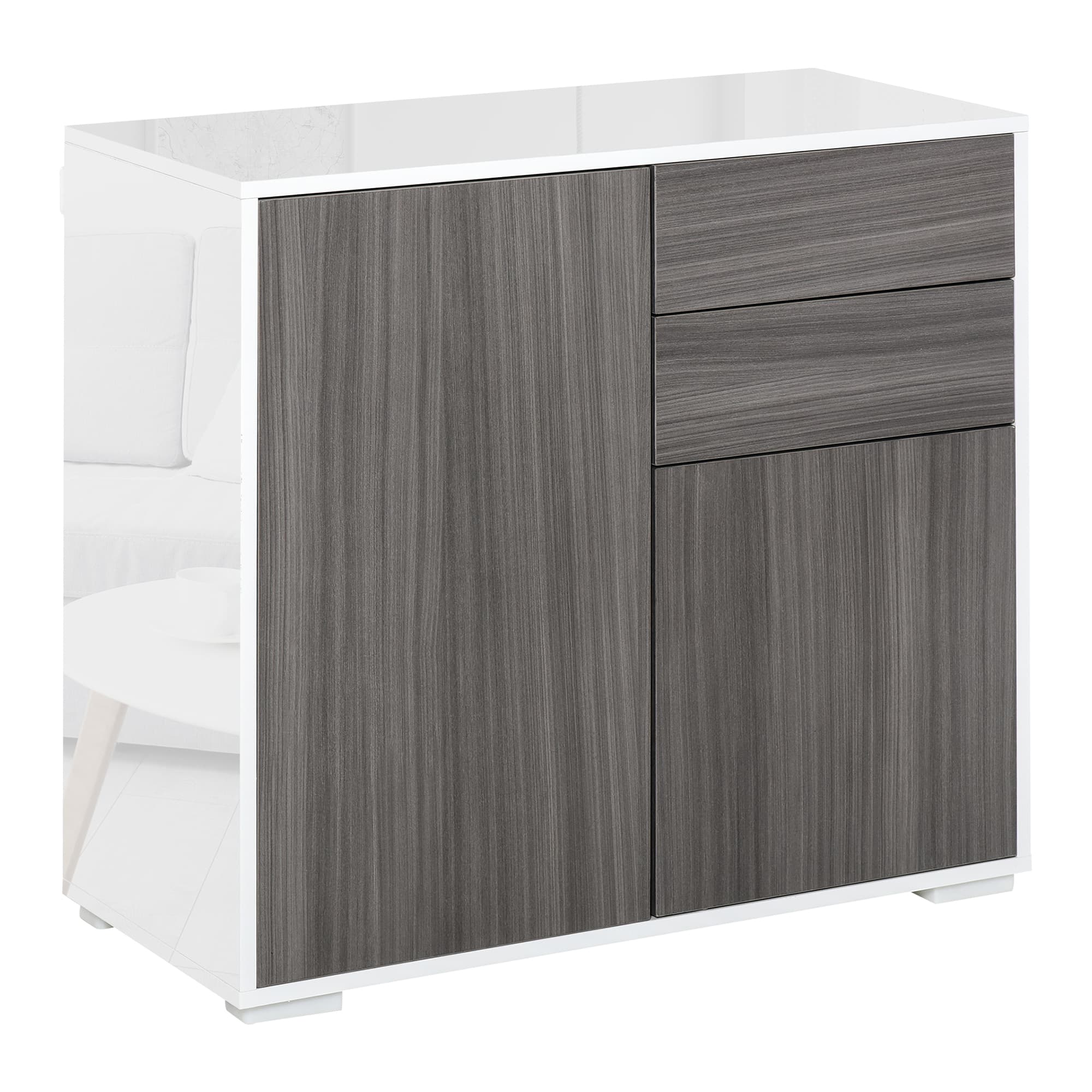 Sleek Grey Sideboard