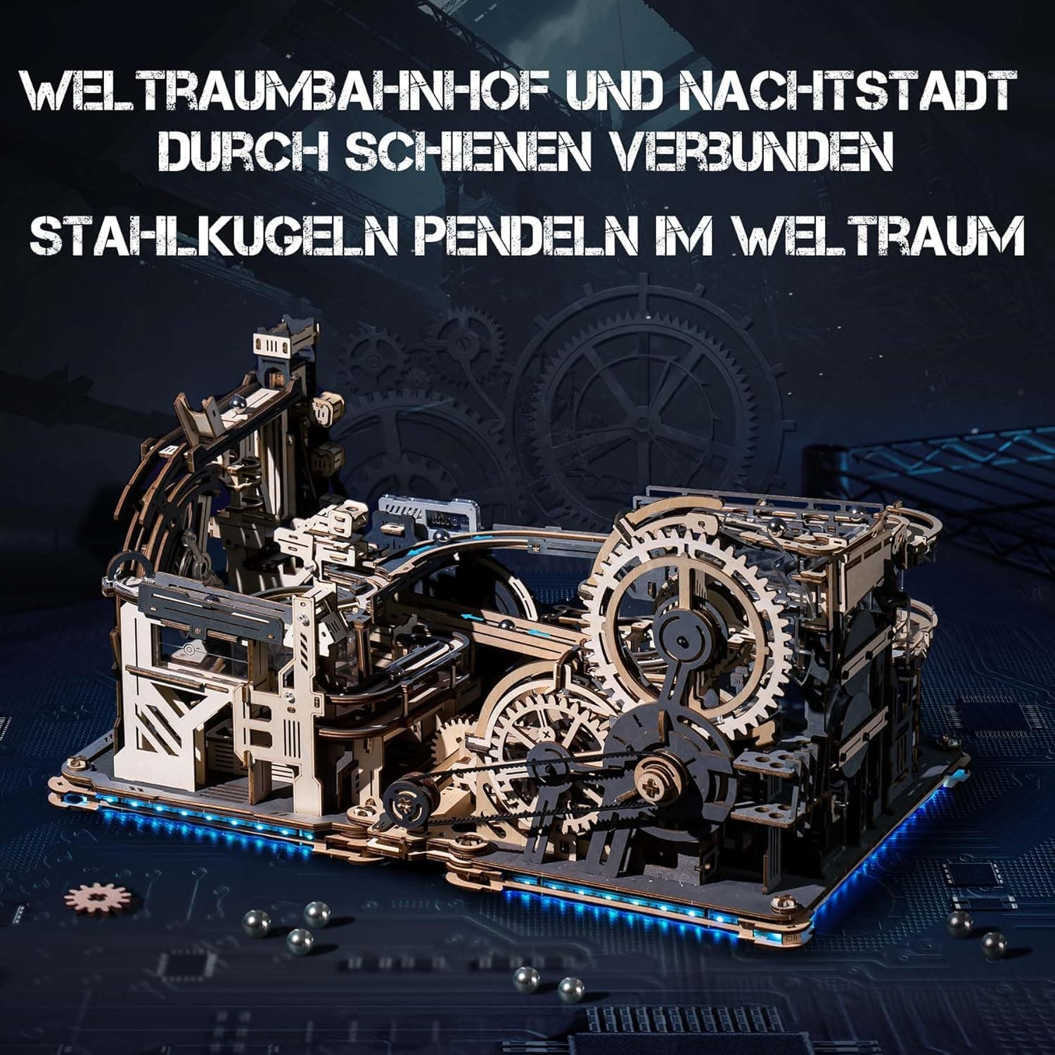 3D Wooden Puzzle: Electric Marble Run - image 1