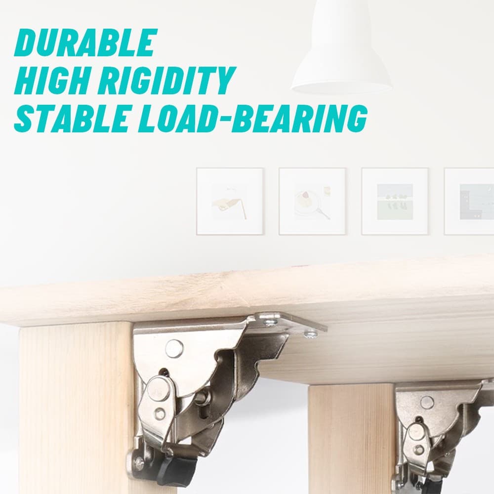 Heavy-Duty Folding Leg Brackets with Self-Locking Hinges (4-Pack) - image 6