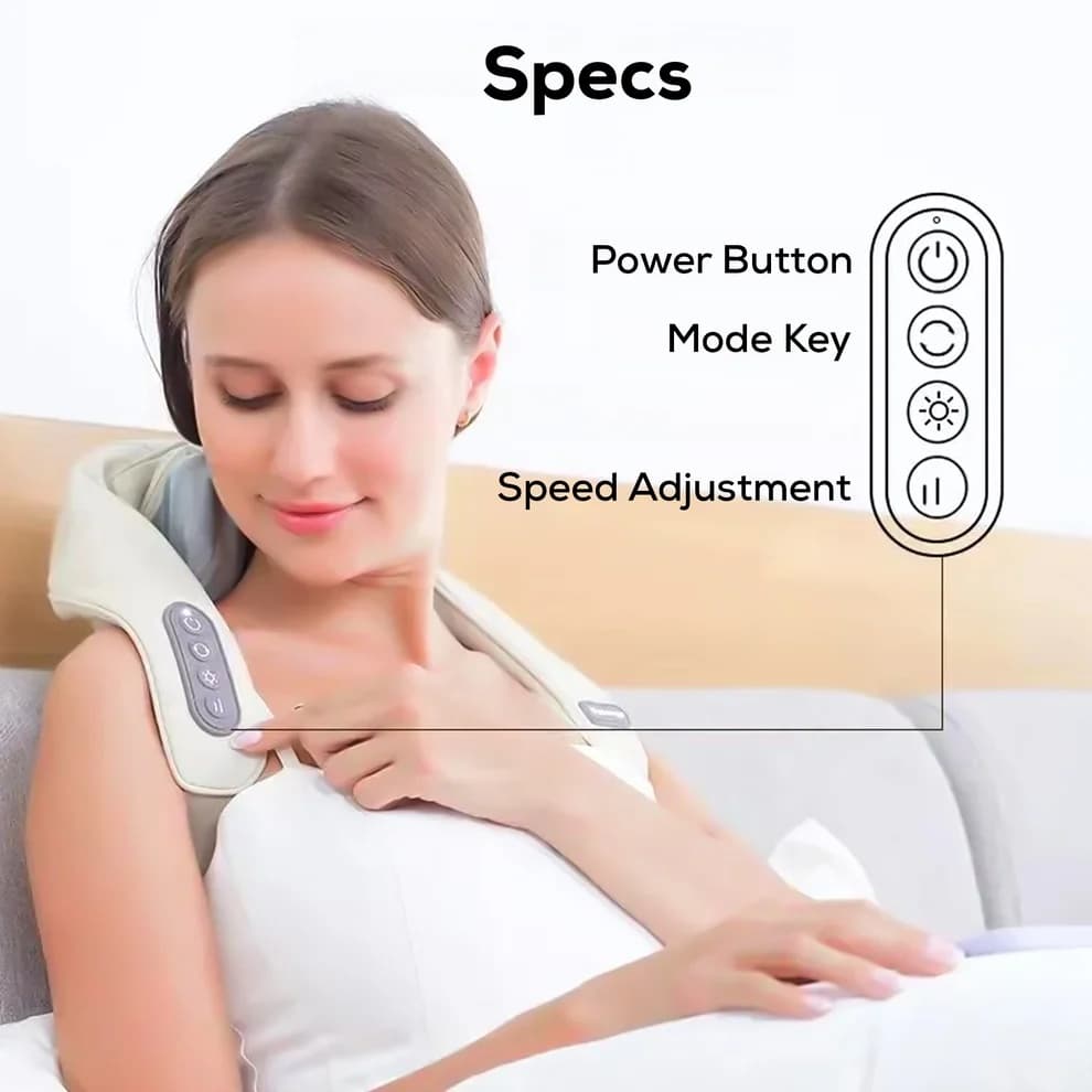 Rechargeable Dual-Arm Neck & Shoulder Massager - image 1