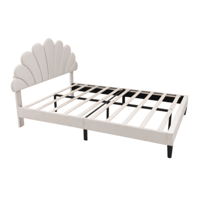 Chic Petal Velvet Bed Frame - image 4