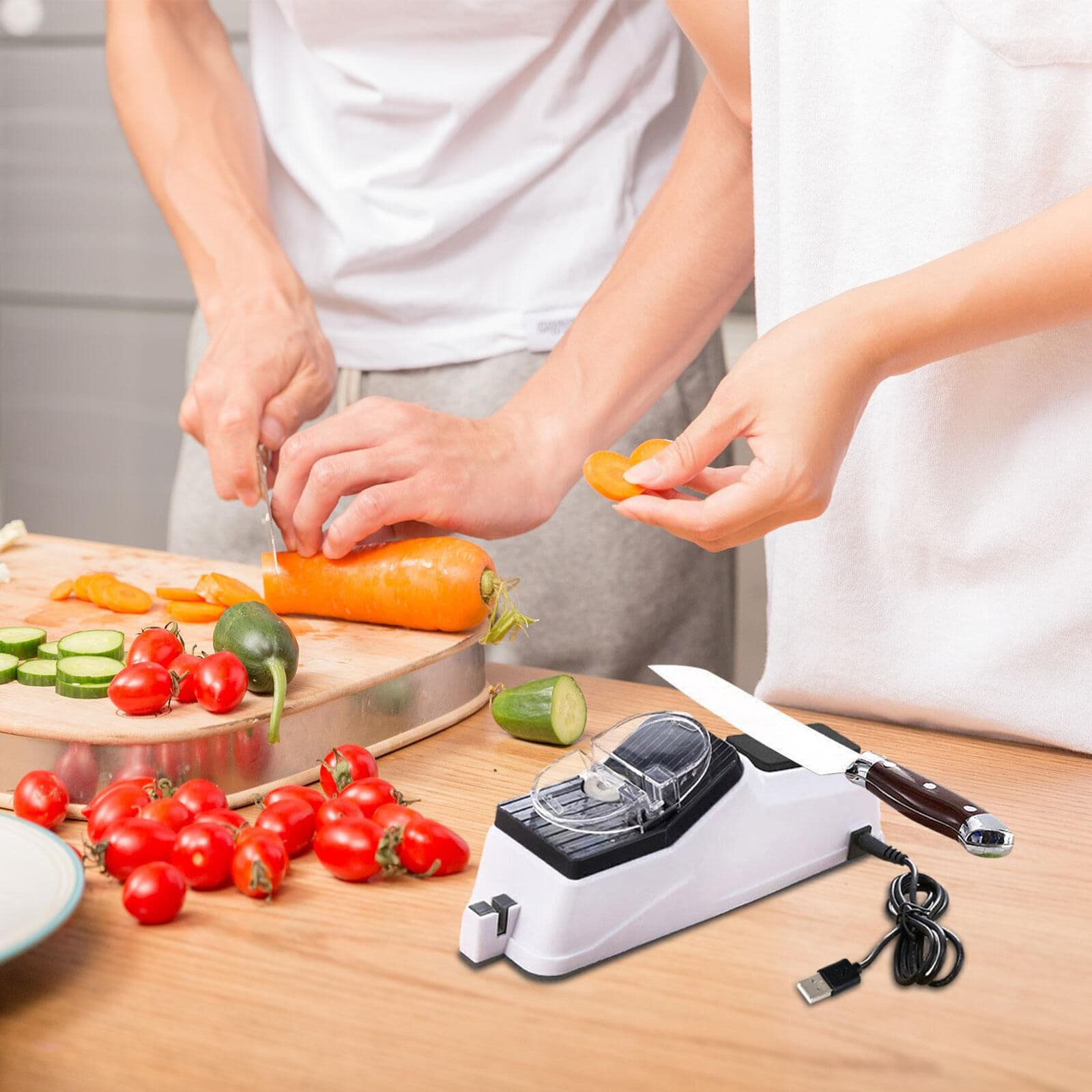 USB Electric Knife Sharpener: Perfect Knives & Scissors in Seconds - image 3