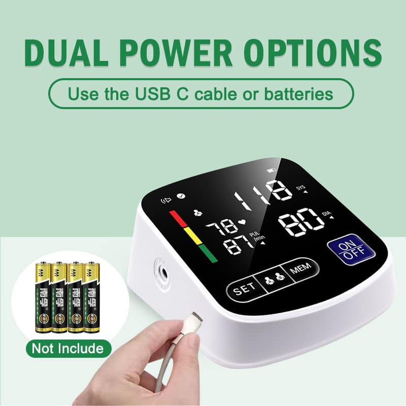 Smart Automatic Upper Arm Blood Pressure Monitor for Home Use - image 3