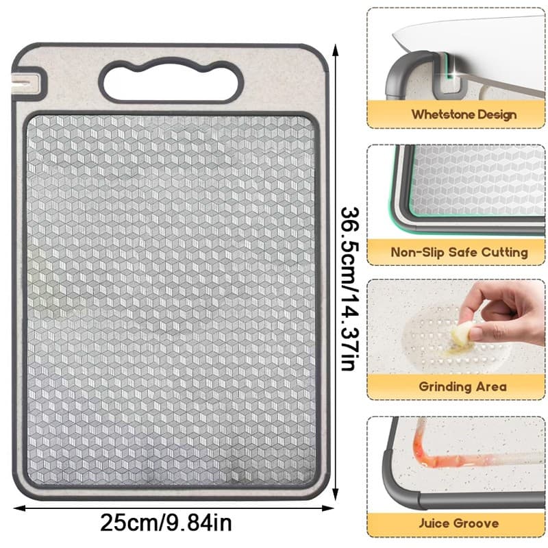 Double-Sided Cutting Board with Integrated Knife Sharpener - image 7
