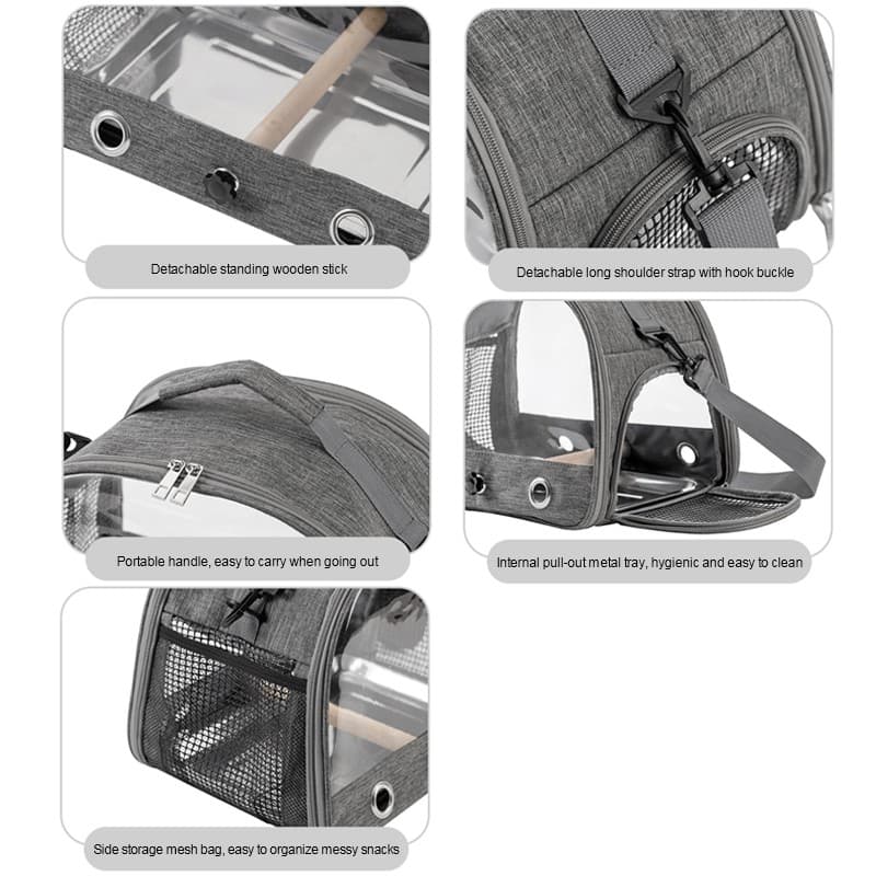 Portable Bird Carrier Bag for Parrots and Small Pets - image 4
