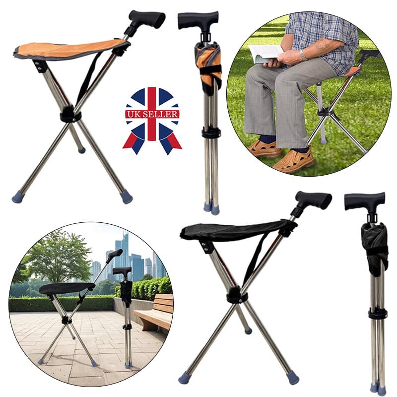 A Walking Cane That Opens into a Seat When You Need to Rest - image 3
