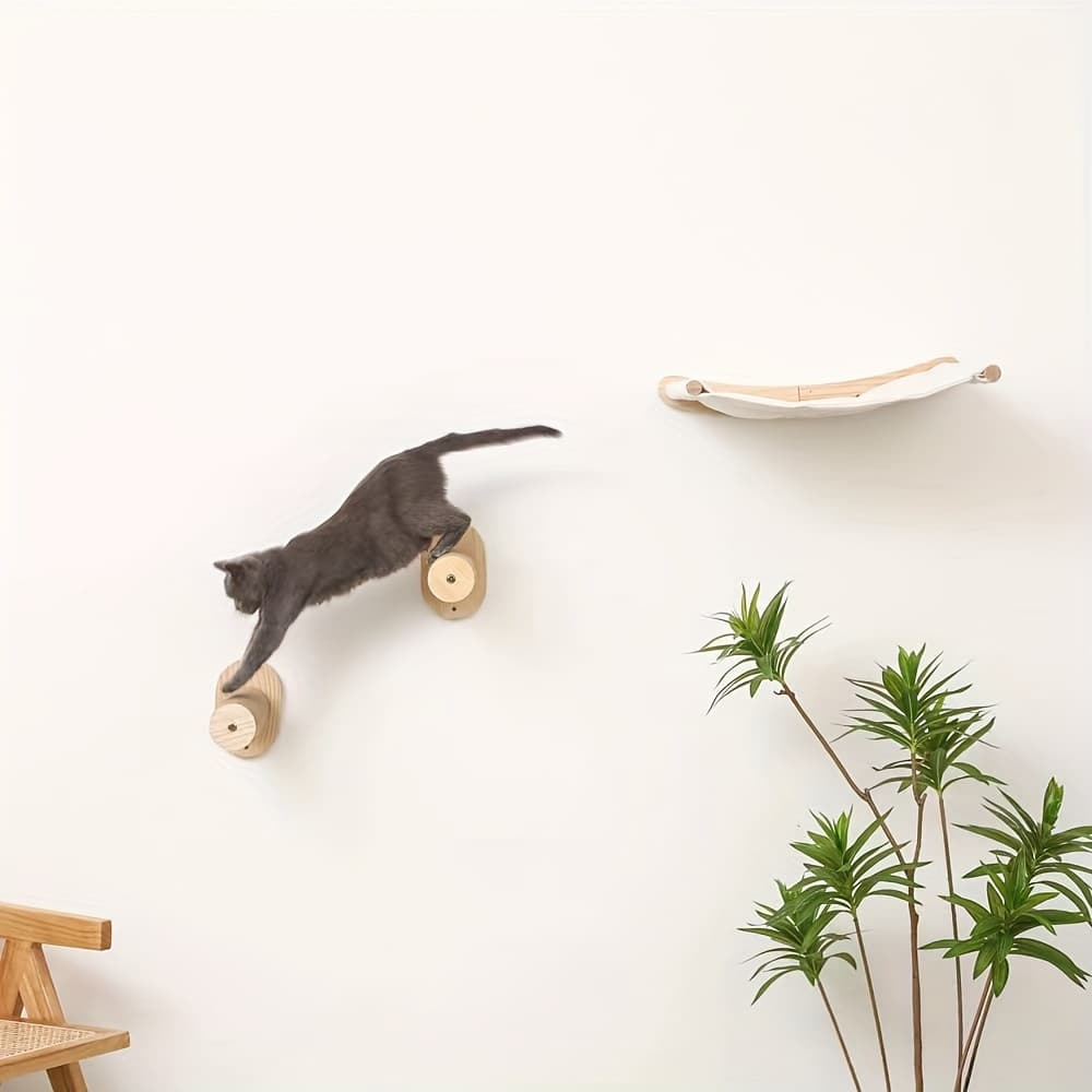 Wall-Mounted Cat Tree with Sisal Scratching and Climbing Tube - image 7
