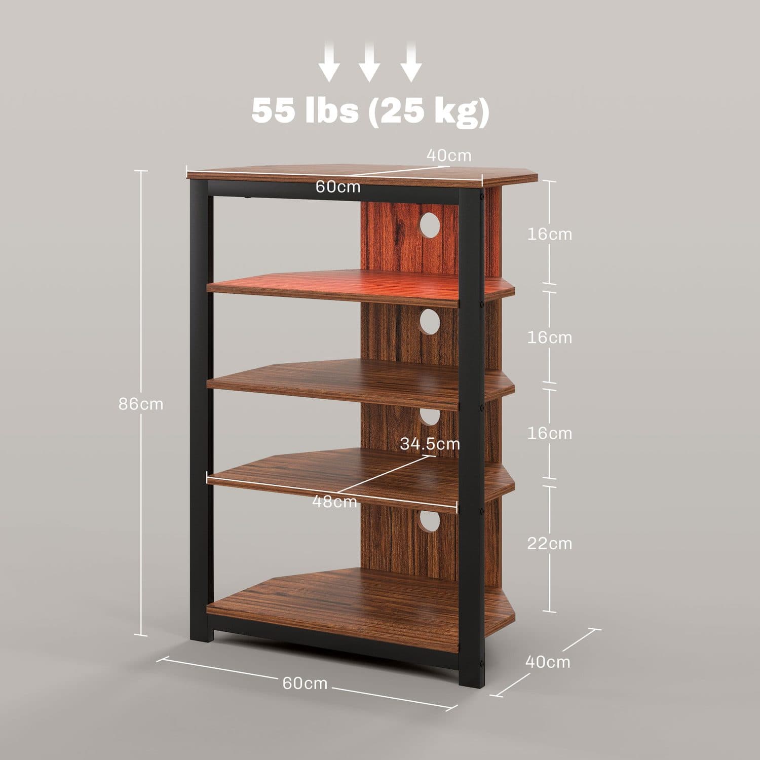 4-Tier LED TV Stand - image 4
