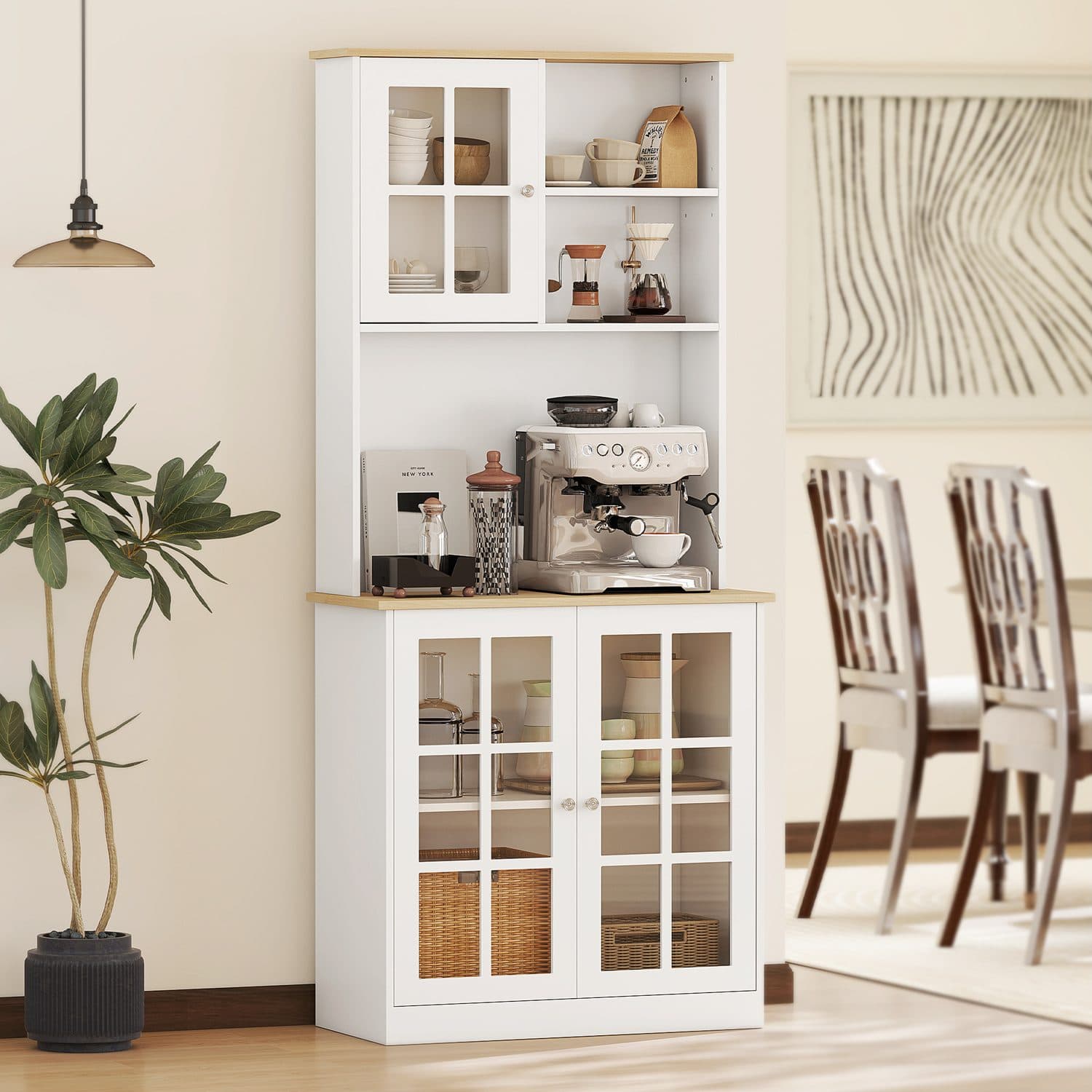 White Kitchen Storage Cabinet - image 3
