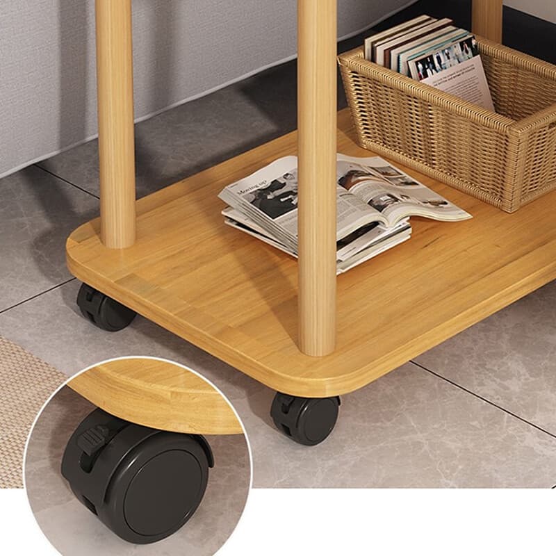 Rolling 2-Tier Side Table for Sofa and Living Room - image 6