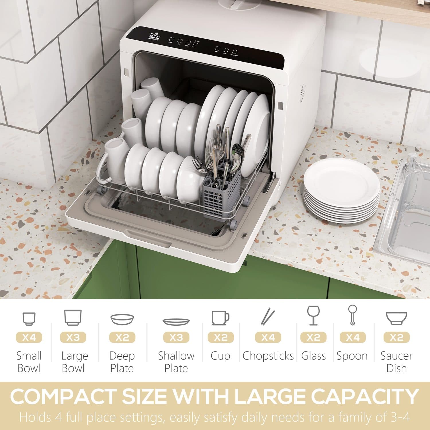 Six-Programme Countertop Dishwasher - image 5