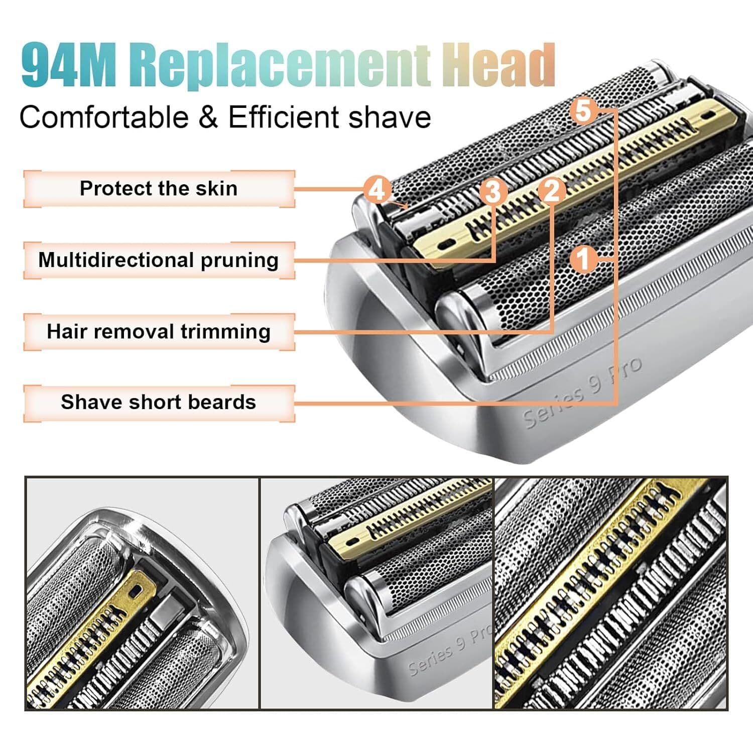 Replacement Shaver Head for Braun Series 9 and 9 Pro - image 4
