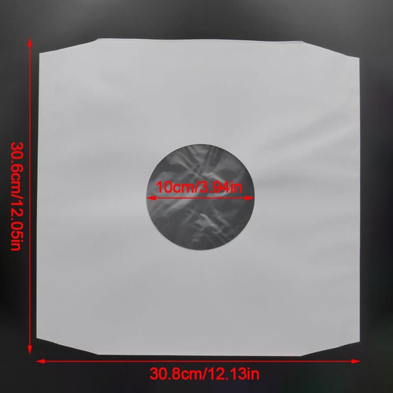 Poly-Lined Vinyl Record Inner Sleeves for 12" LPs (50 Pack) - image 4