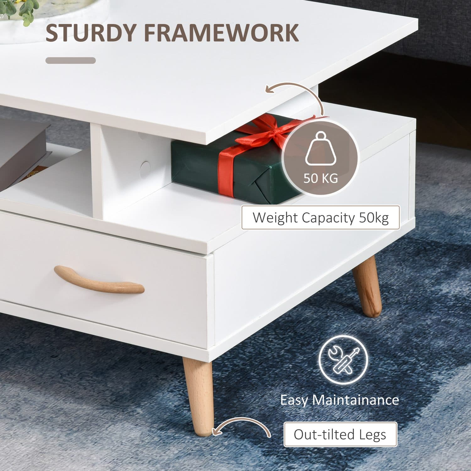 Modern Storage Coffee Table - image 4