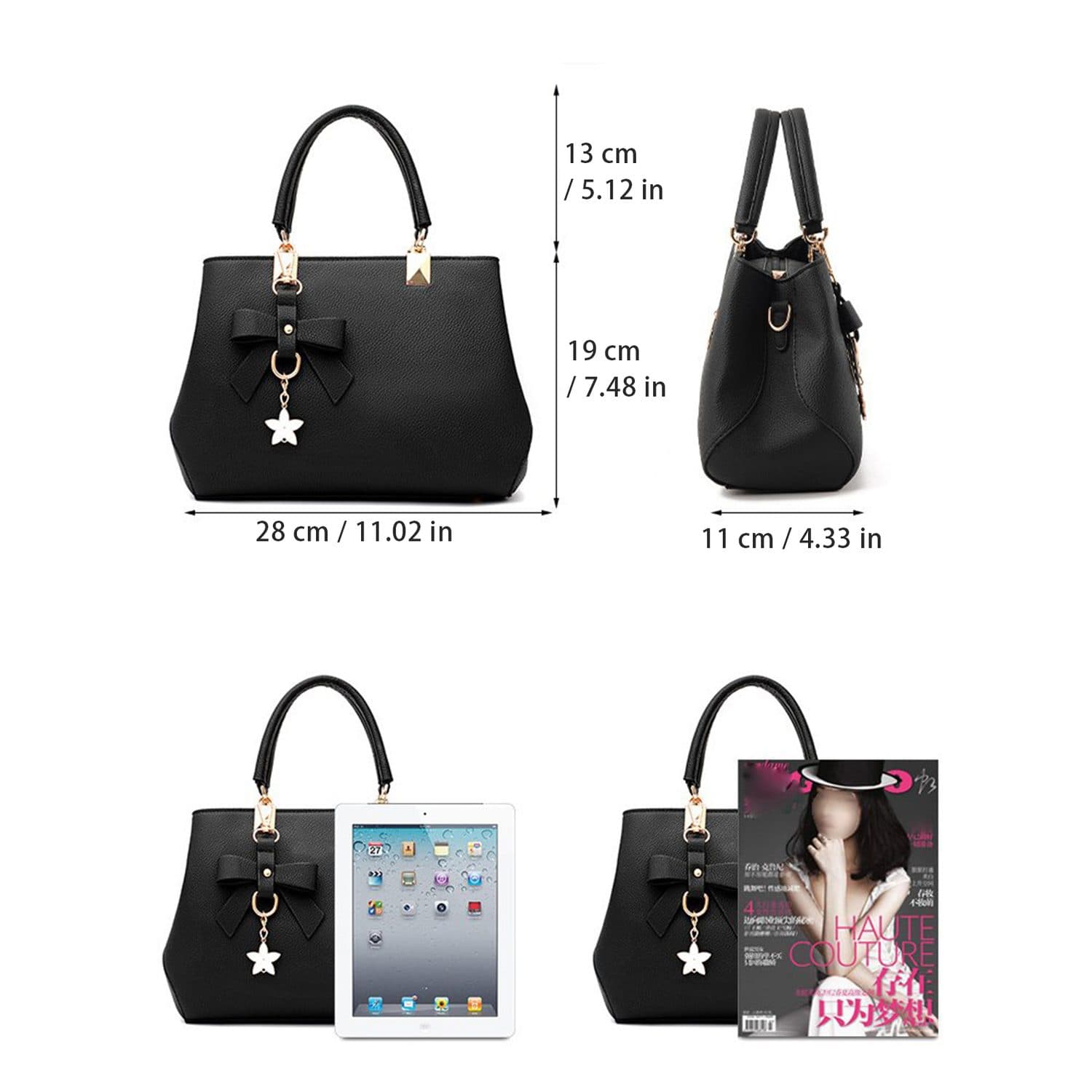 Pink Top Handle Bag with Crossbody Strap - image 4