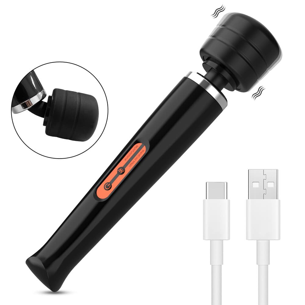 Rechargeable Massage Wand with 10 Vibration Speeds - image 1