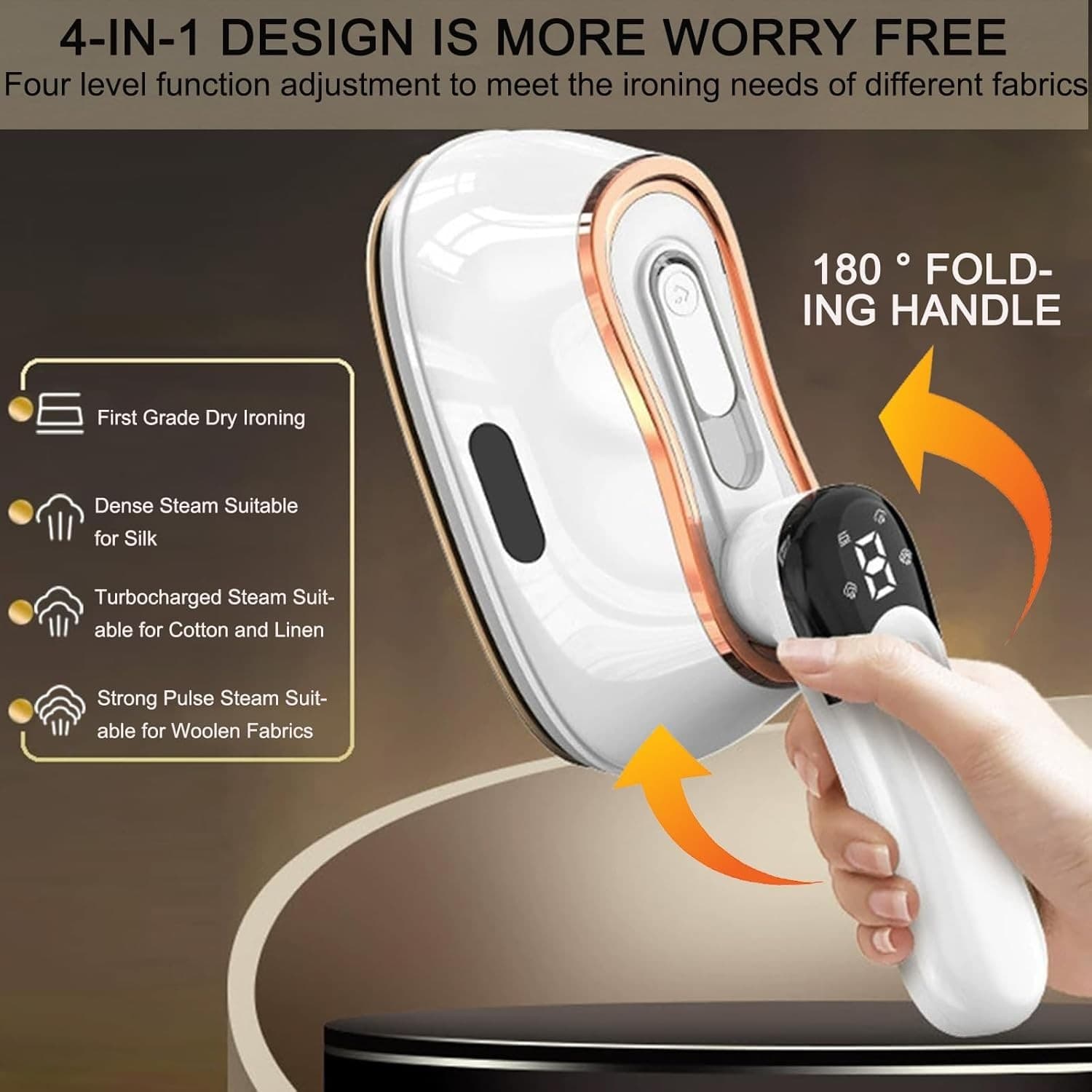 Powerful 1200W Handheld Garment Steamer & Iron - image 2