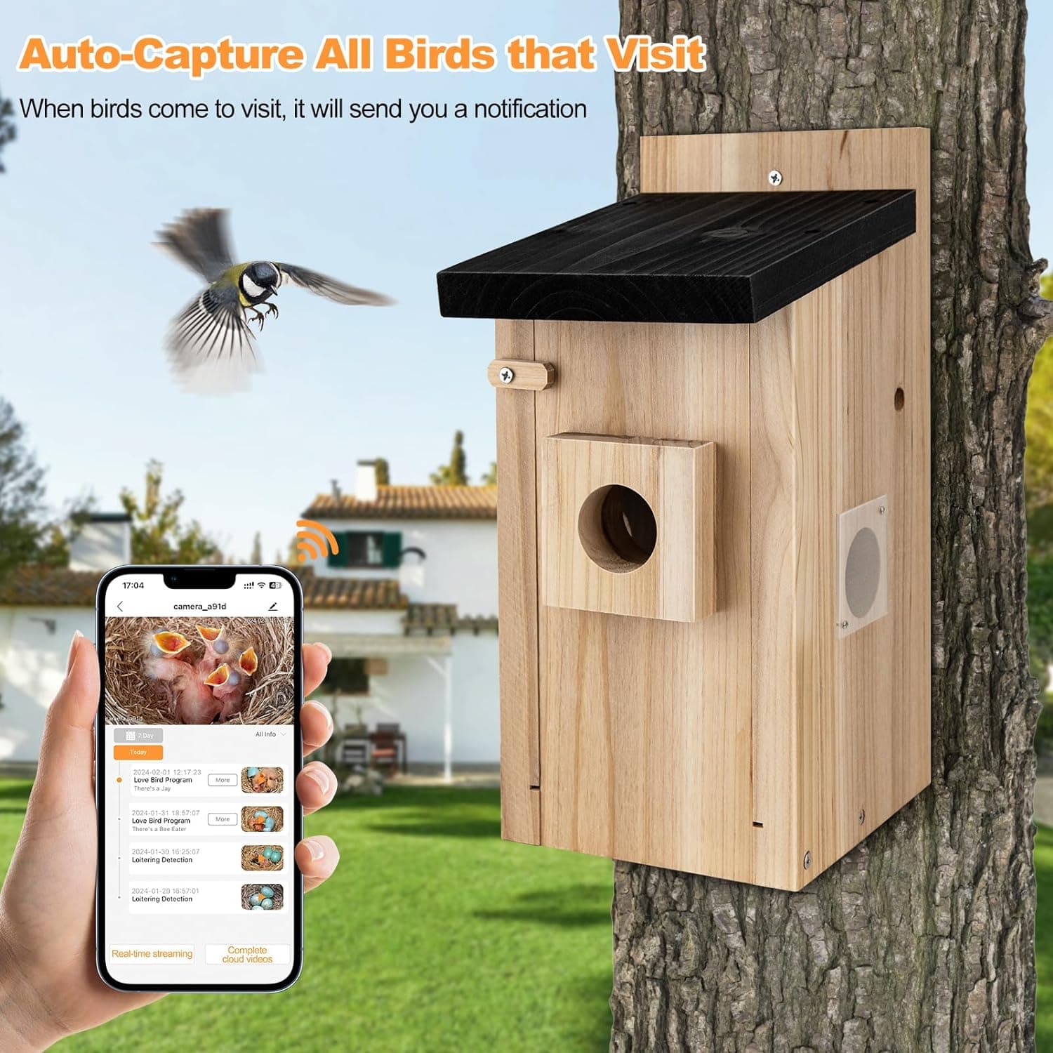 Smart Bird House with 3MP Camera and Motion Detection - image 5
