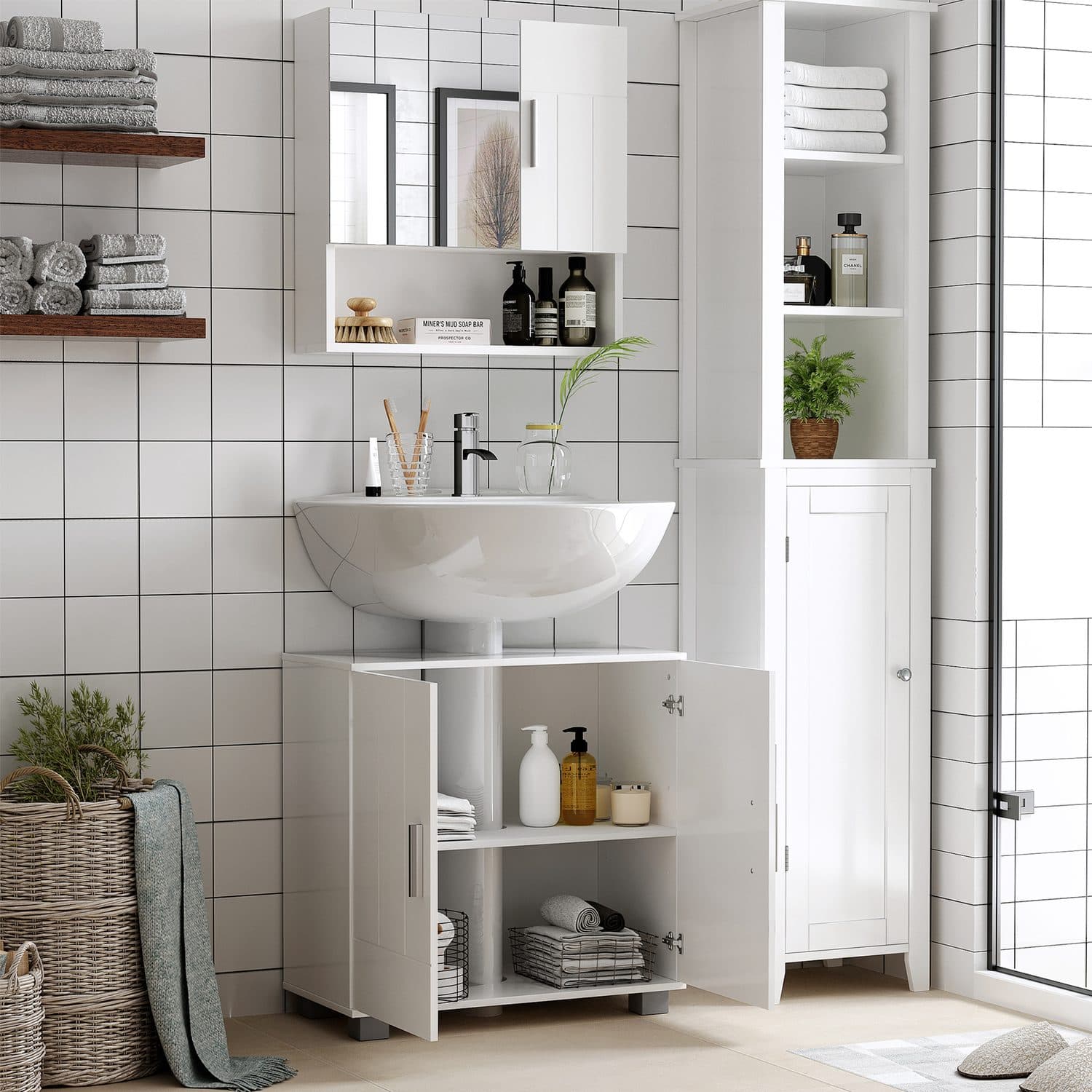 White Mirror Cabinet - image 2