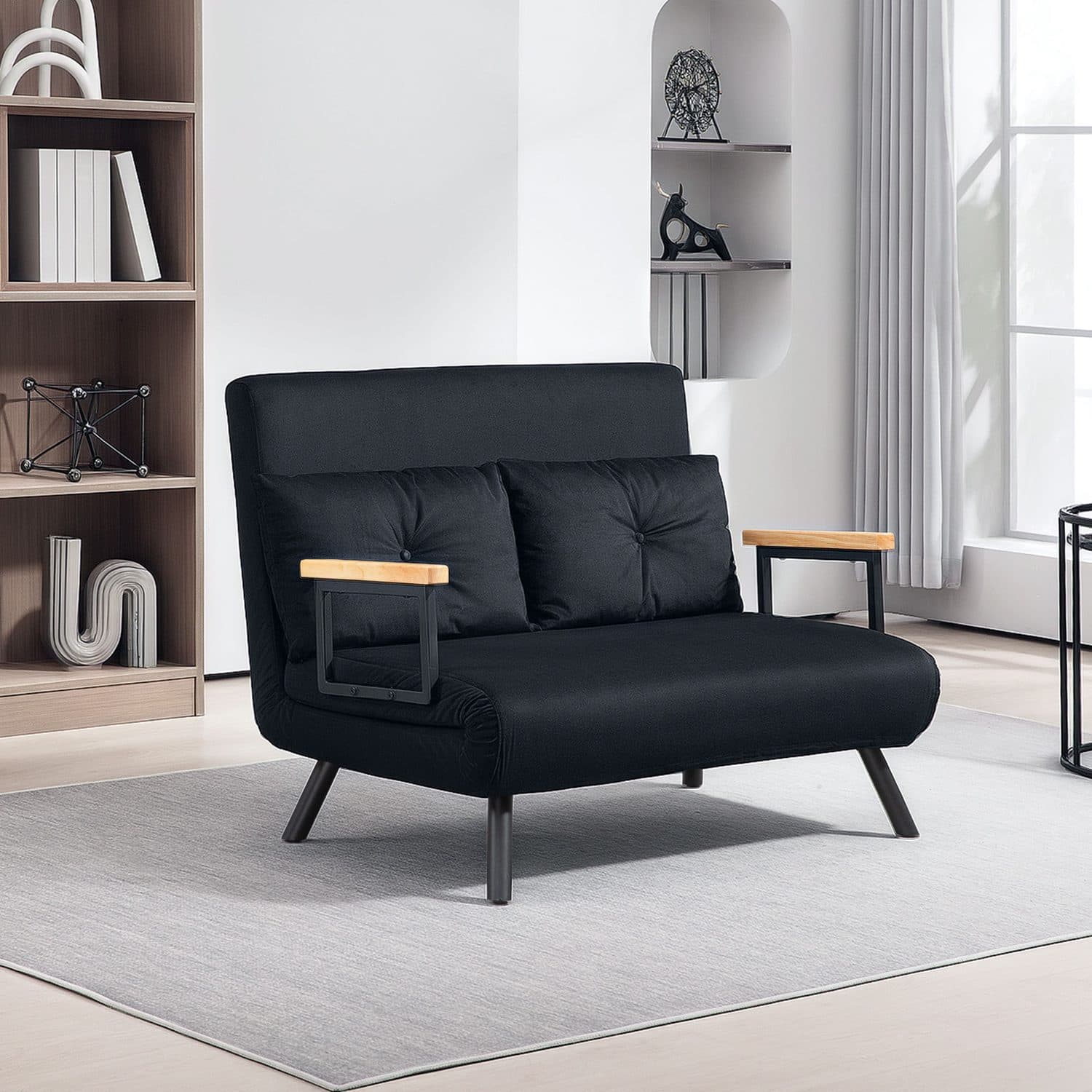 4-in-1 Velvet Double Sofa Bed - image 4