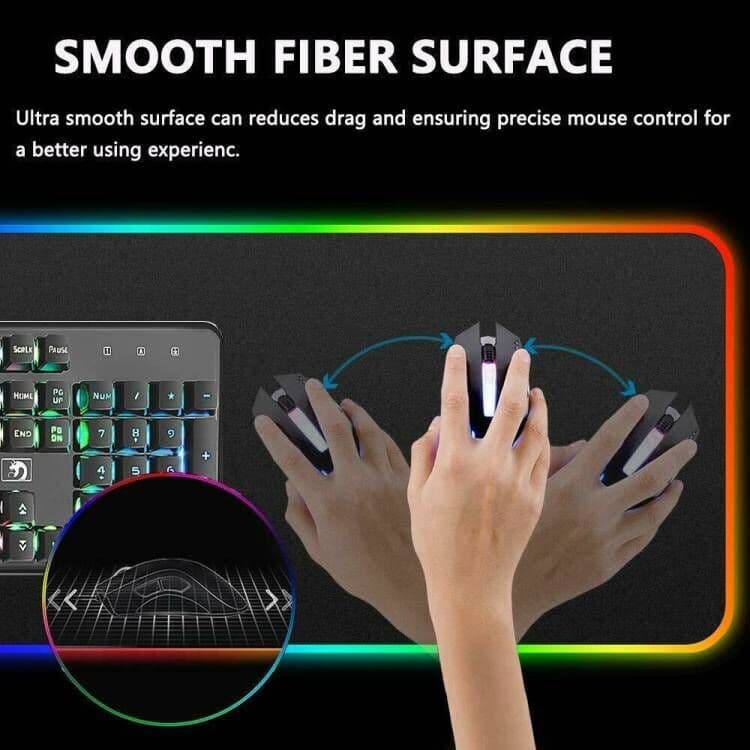 Gaming Mouse Pad with RGB LED Border and 10 Colour Modes - image 2