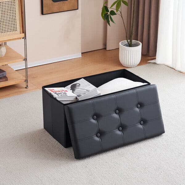A Tufted Storage Ottoman That Doubles as a Seat - image 3