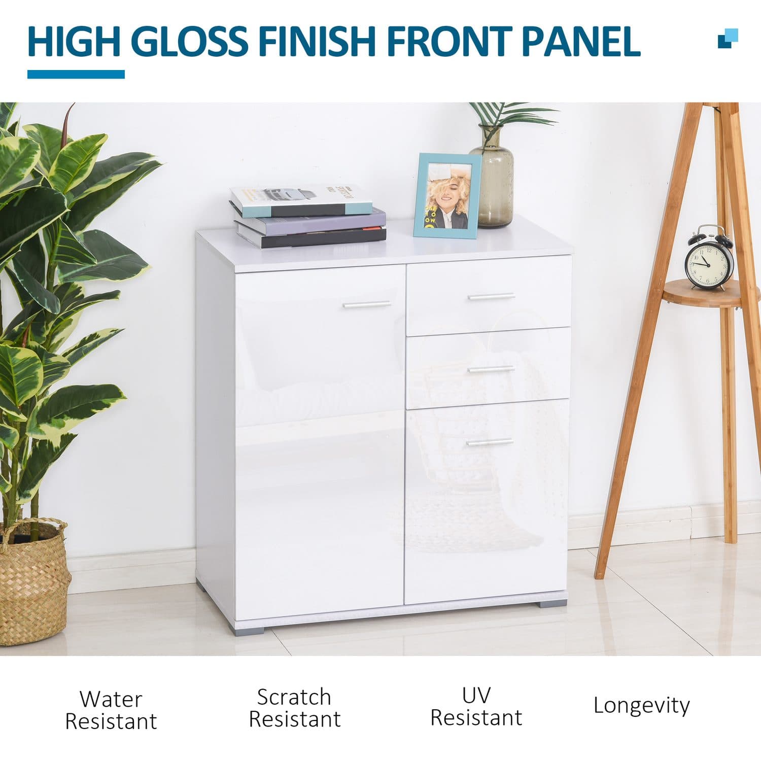 High Gloss White Sideboard - image 5