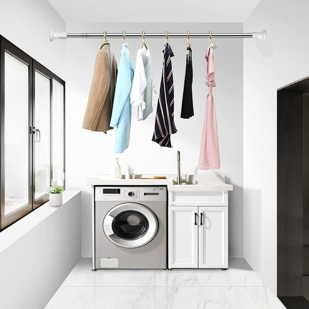 No-Drill Tension Pole for Shower Curtains and Wardrobes - image 10