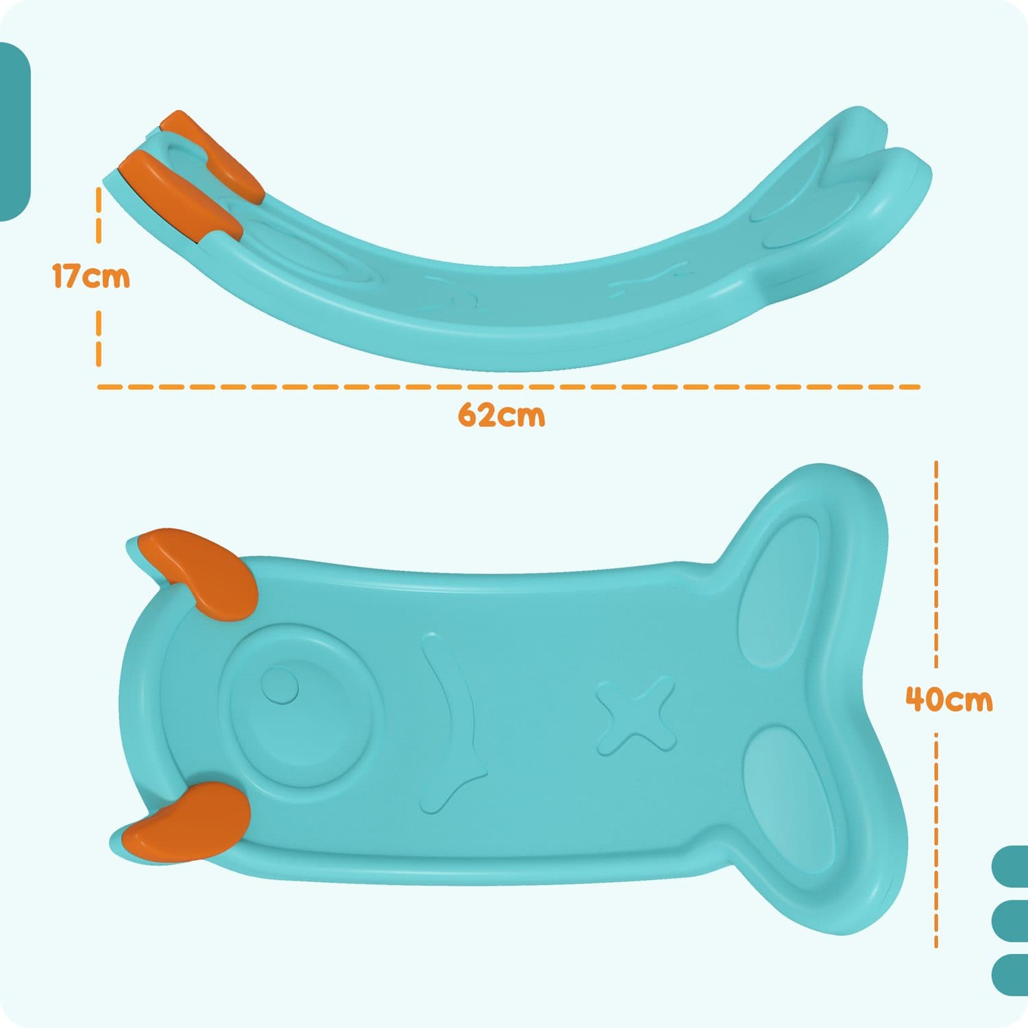 Rocking Balance Board for Toddlers and Children, Blue - image 3