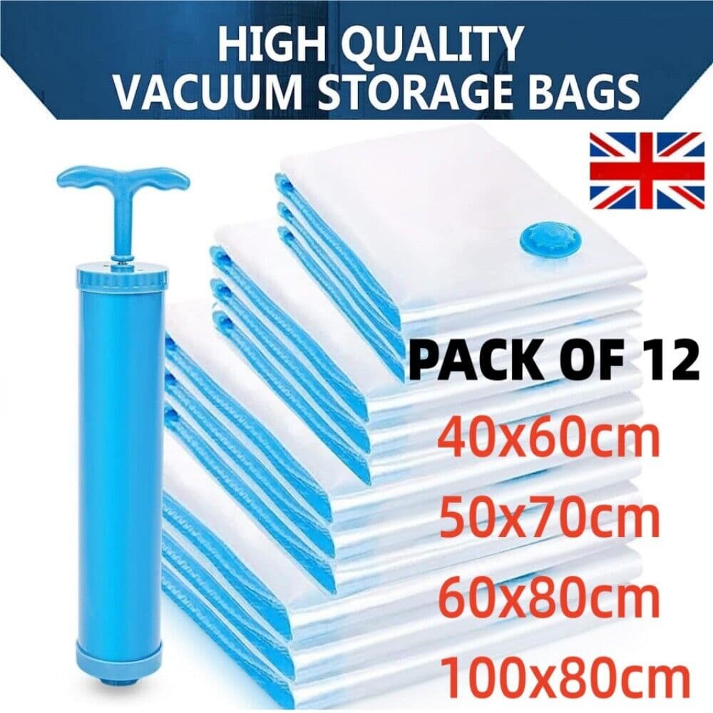 Reclaim Wardrobe Space with 12 Vacuum Storage Bags - image 9