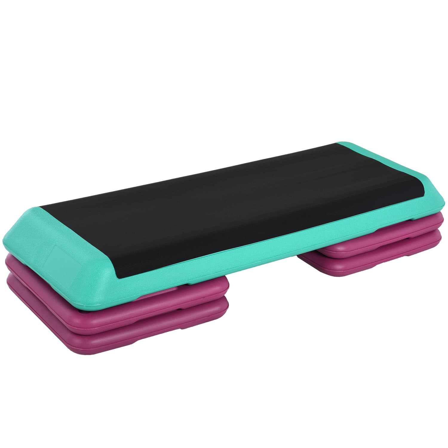 3-Level Adjustable Aerobic Step with Non-Slip Top