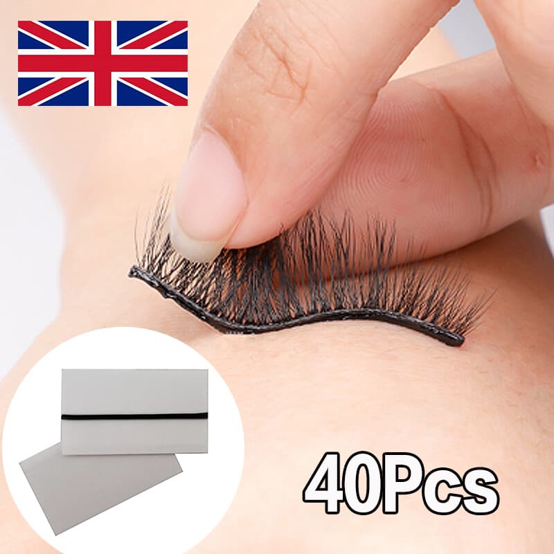 Reusable Self-Adhesive Eyelash Glue Strips, Box of 40 - image 4
