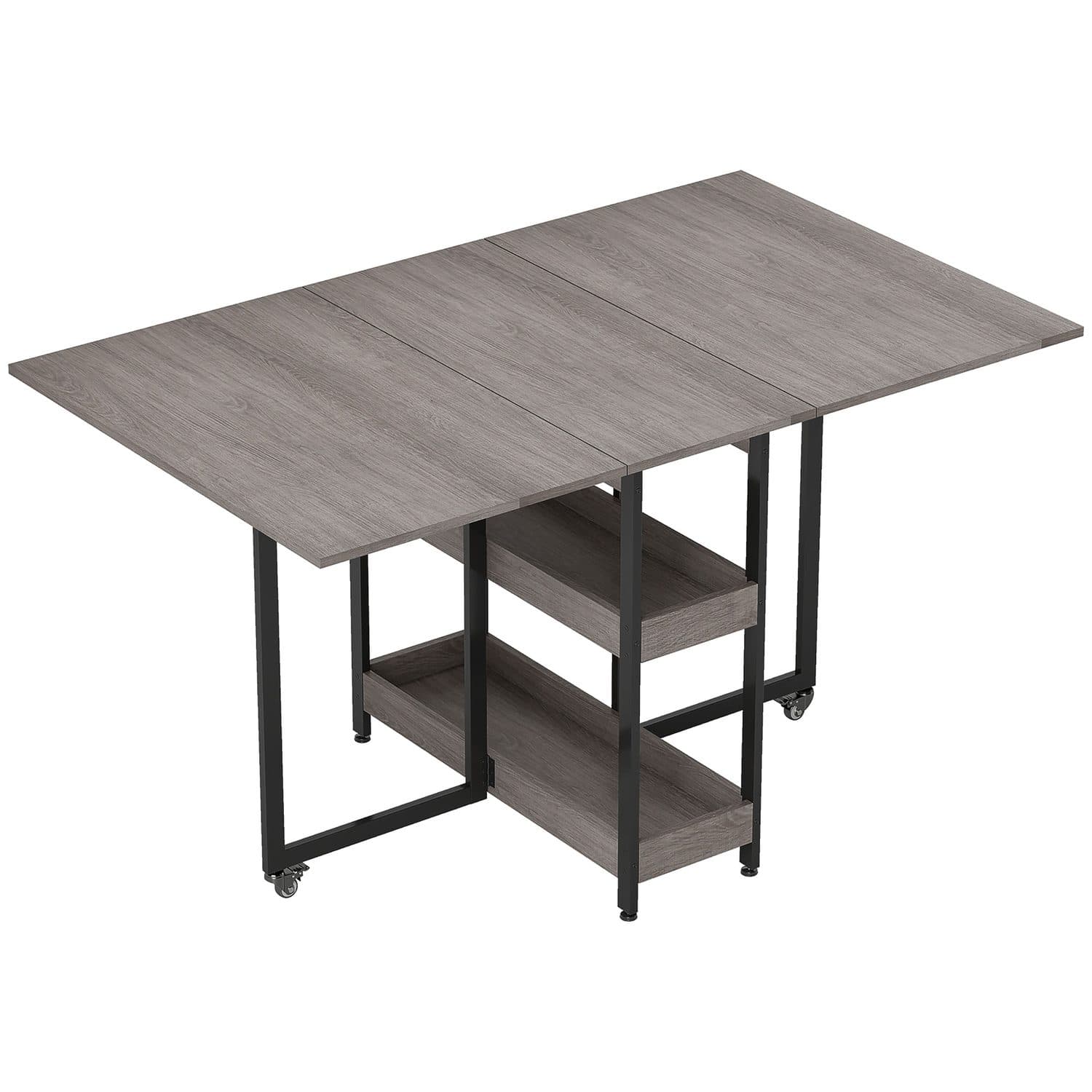 Grey Drop Leaf Table - Grey