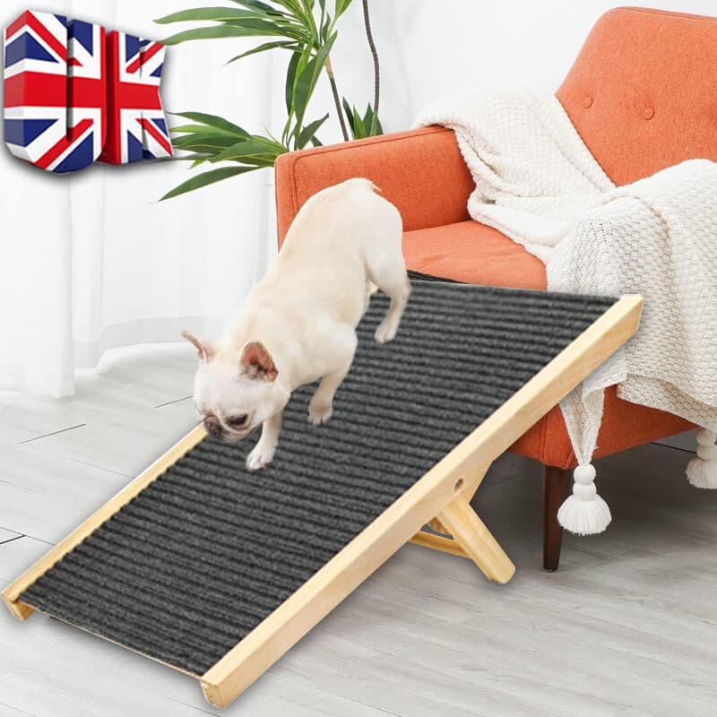 Foldable Wooden Pet Ramp with 3 Adjustable Heights - image 2