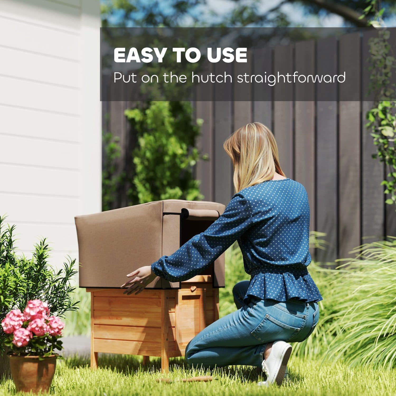 PawHut Water-Resistant Rabbit Hutch Cover - image 4