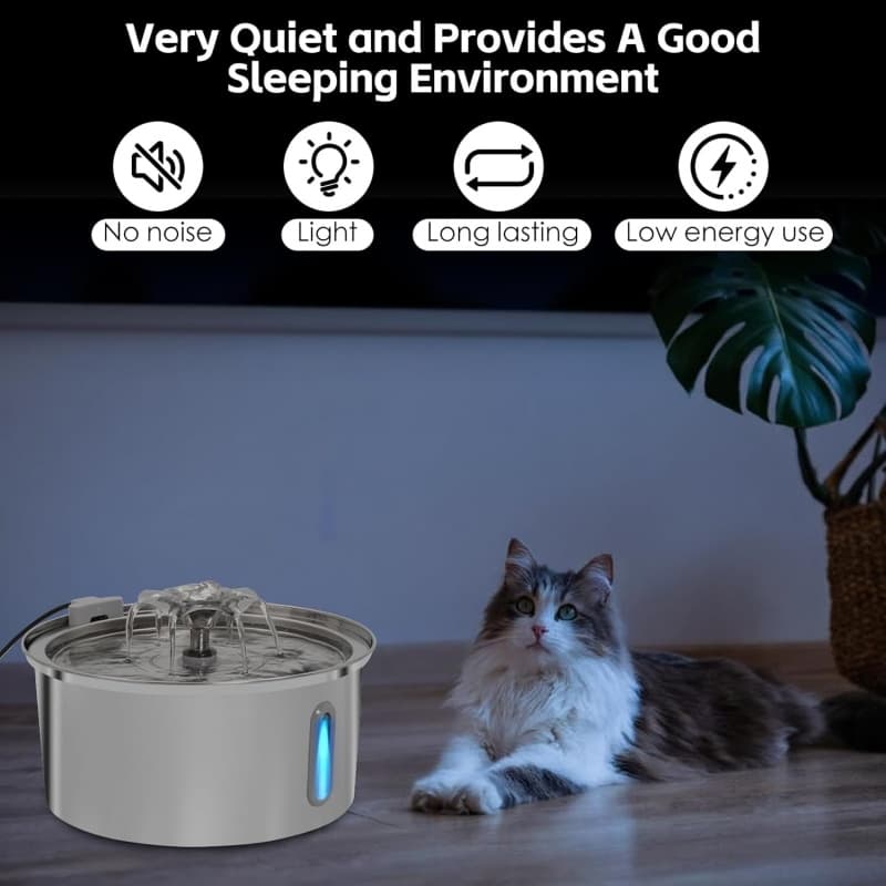 2.2L Automatic Pet Water Fountain with Flowing Design - image 6